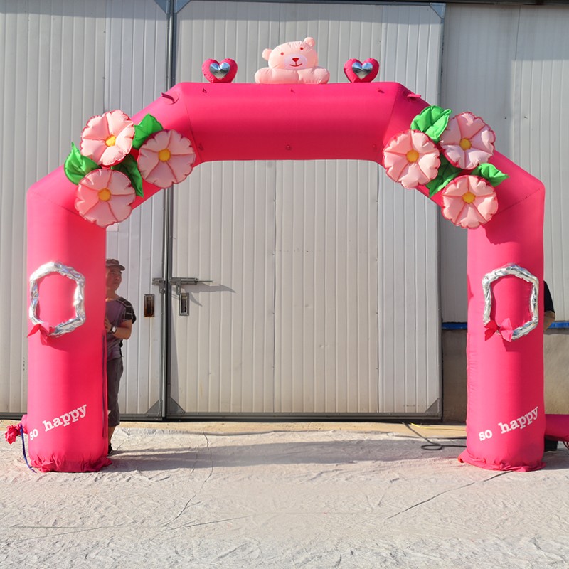 锦屏粉色婚礼拱门